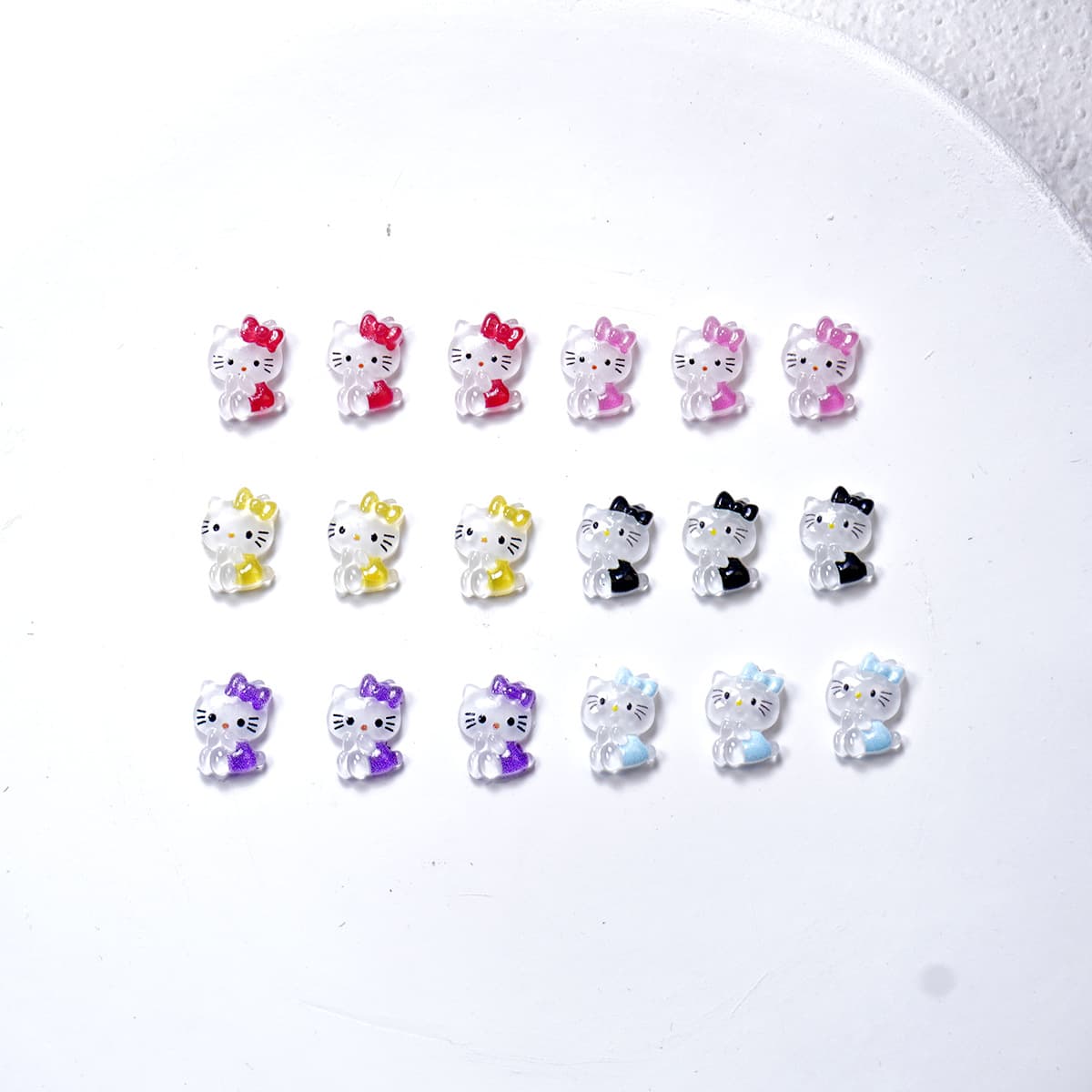 Hello Kitty, cartoon cute three dimensional nail decoration, nail stickers, fake nails, accessory, accessories 4