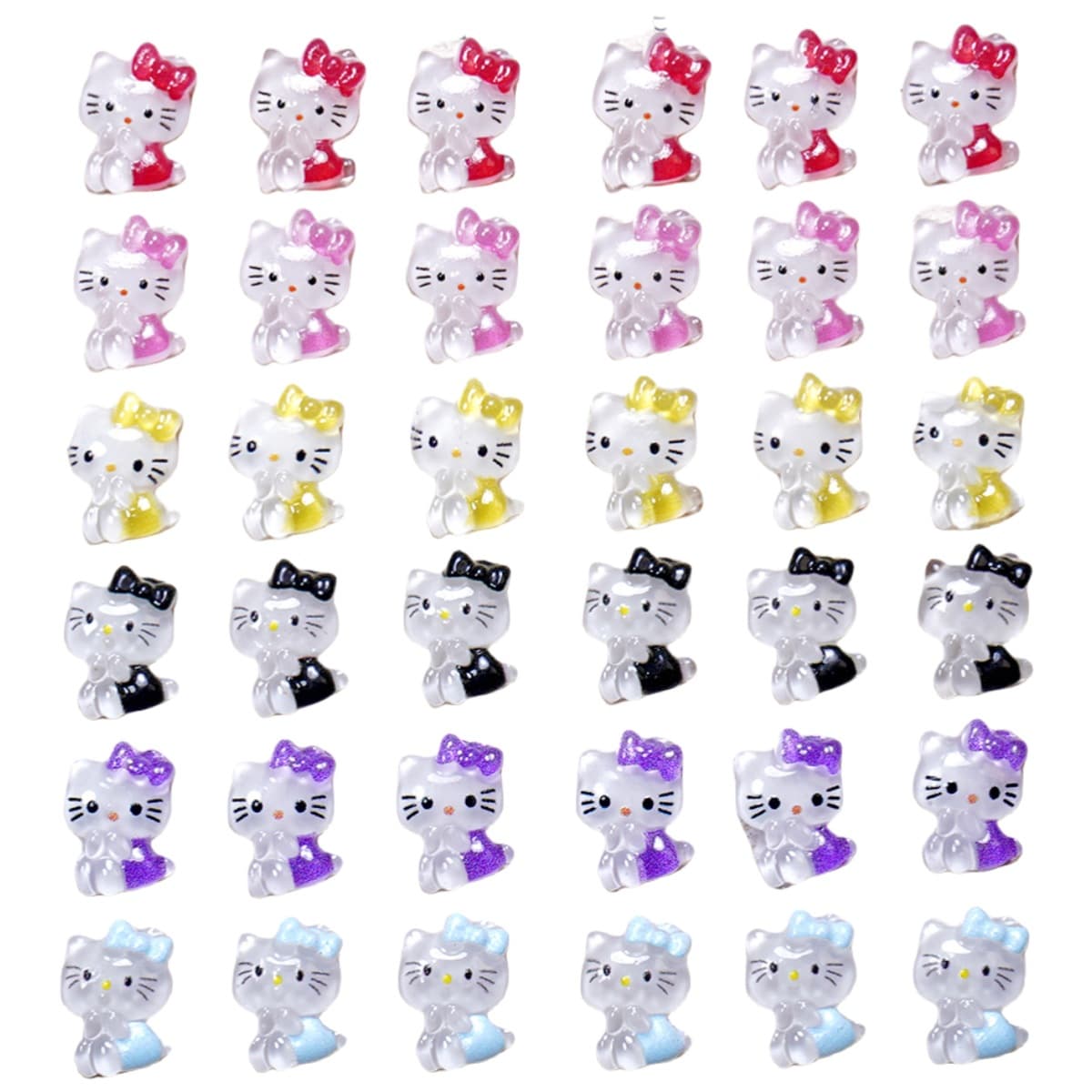 Hello Kitty, cartoon cute three dimensional nail decoration, nail stickers, fake nails, accessory, accessories 5