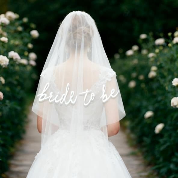 Bride to be Bridal Veil Bridal Party Gauze Dress Photo Headdress Veil White Bride Veil 2