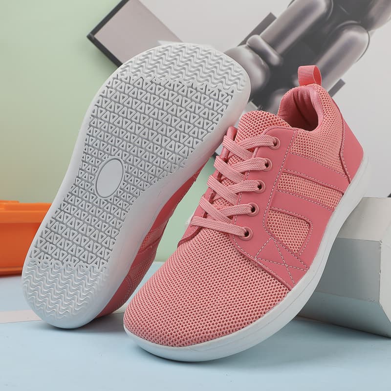 European and American couple sports shoes wholesale barefoot flat wide last shoes non-slip casual solid color outdoor shoes running fitness shoes 2