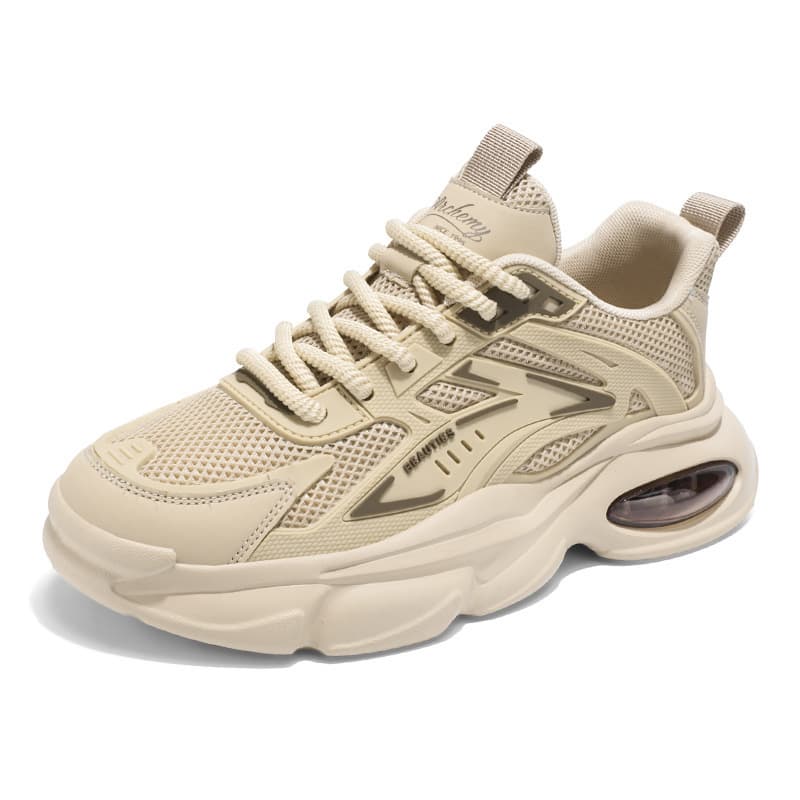 Fashionable breathable trend universal sneakers platform for leisure, summer 2025, for running 5