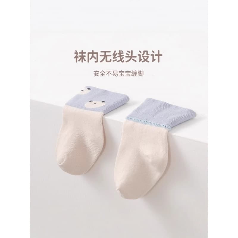 Children's cartoon autumn knee socks for new born, mid-length 4