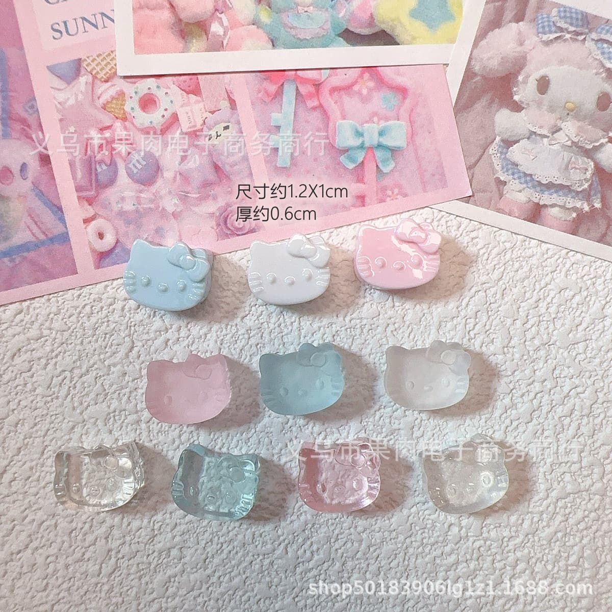 Small ice cubes, cream accessories, hairgrip handmade for dollhouse, DIY