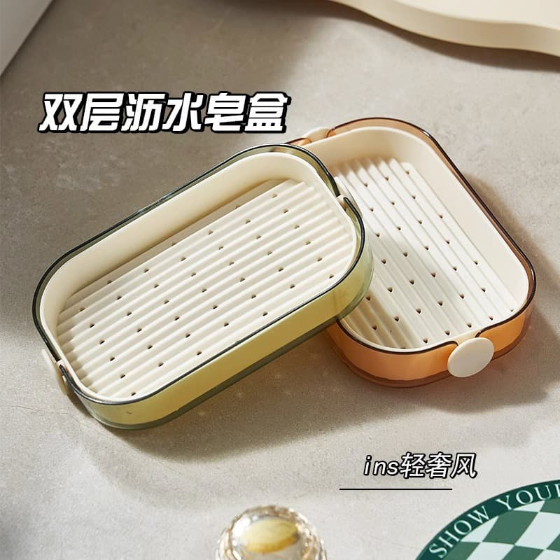 (Cross-border trading), big soap holder, double-layer drying rack