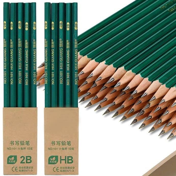 (Wholesale), green hexagonal children's stationery for pencils painting