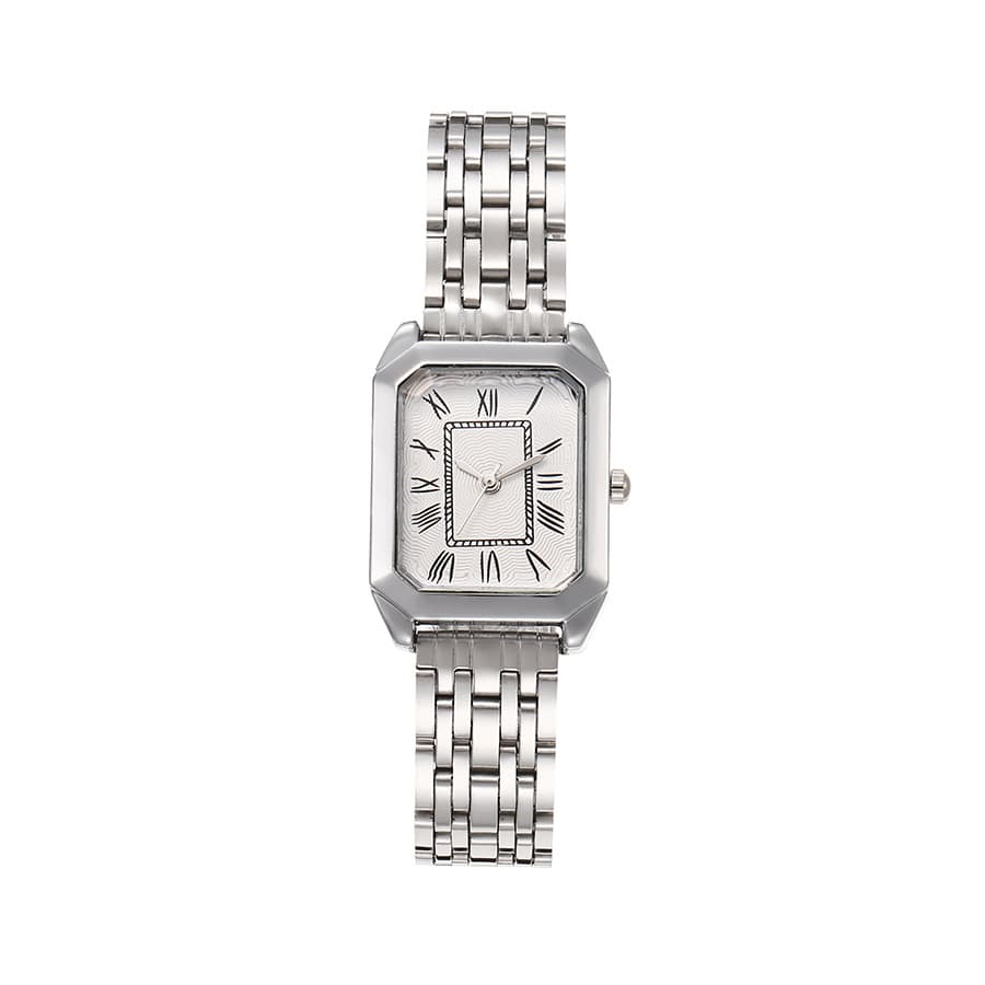(Cross-border trading), elegant fashionable swiss watch, rectangular dial, small quartz steel belt 5