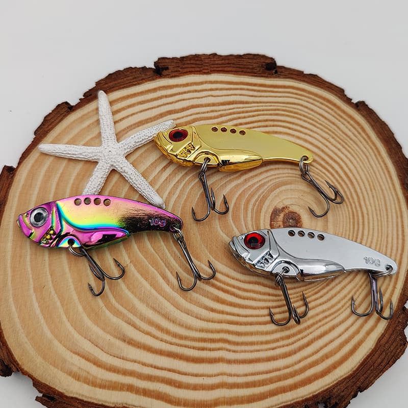 Vib lure fake bait rattlesnake long-range zinc alloy sequins dragon scale colorful metal bionic fish hard bait VIB wholesale 2