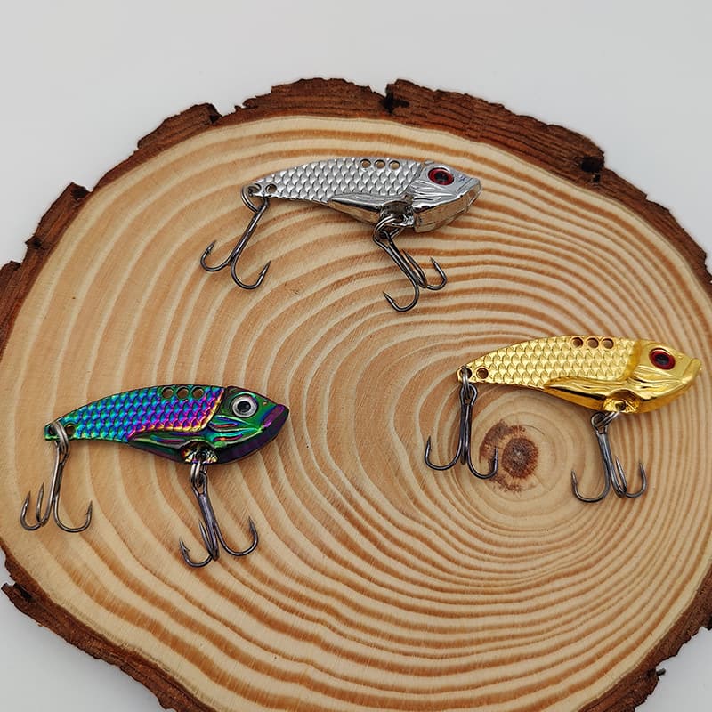Vib lure fake bait rattlesnake long-range zinc alloy sequins dragon scale colorful metal bionic fish hard bait VIB wholesale 3