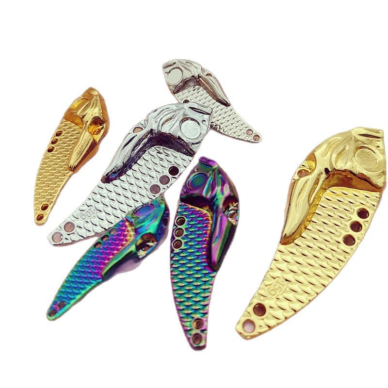 Vib lure fake bait rattlesnake long-range zinc alloy sequins dragon scale colorful metal bionic fish hard bait VIB wholesale 5