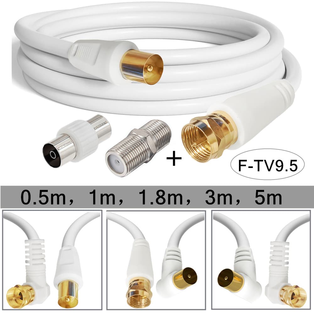 Closed line F head TV9.5 cable TV cable F head RF line HD video set-top box signal TV line