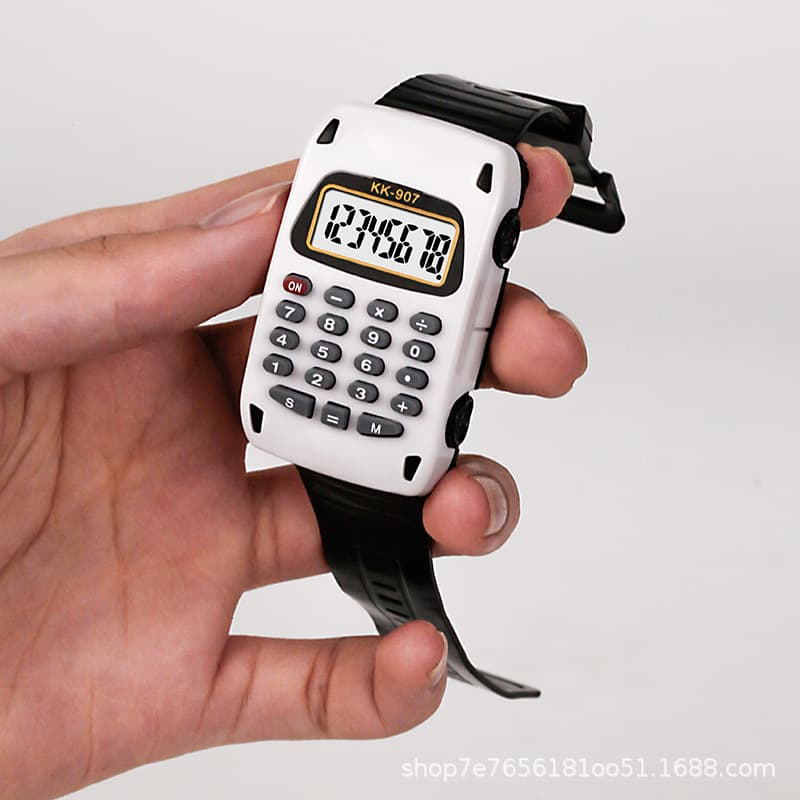 Factory direct sales 907 calculator watch student dial cute electronic watch BMW type computer 3