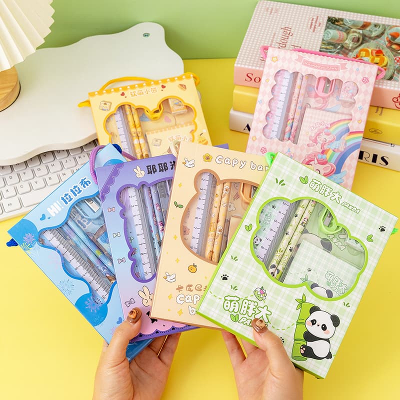 Stationery, set for students, children's handheld gift box, Birthday gift 3