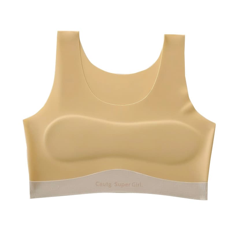 Silk underwear, shockproof sports vest for students, breathable teen girl bra 5