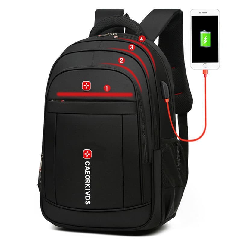 Capacious backpack, school bag for students, laptop, men's style, Korean style, for secondary school 2