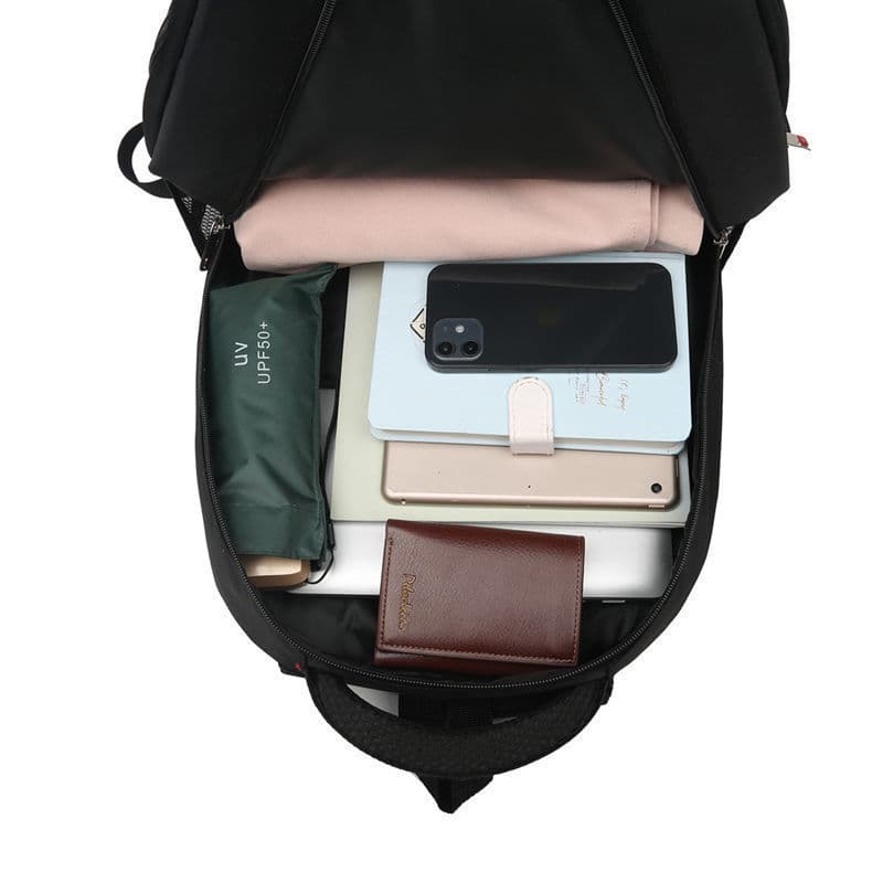 Capacious backpack, school bag for students, laptop, men's style, Korean style, for secondary school 5