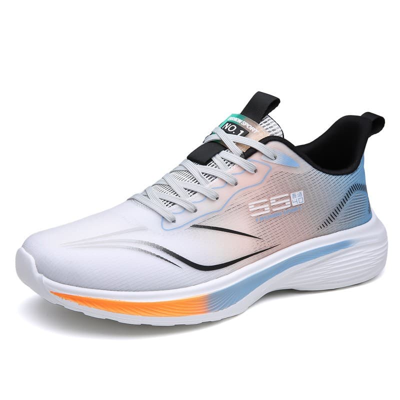 Summer breathable shock-absorbing lightweight running sneakers for leisure, antibacterial treatment 5