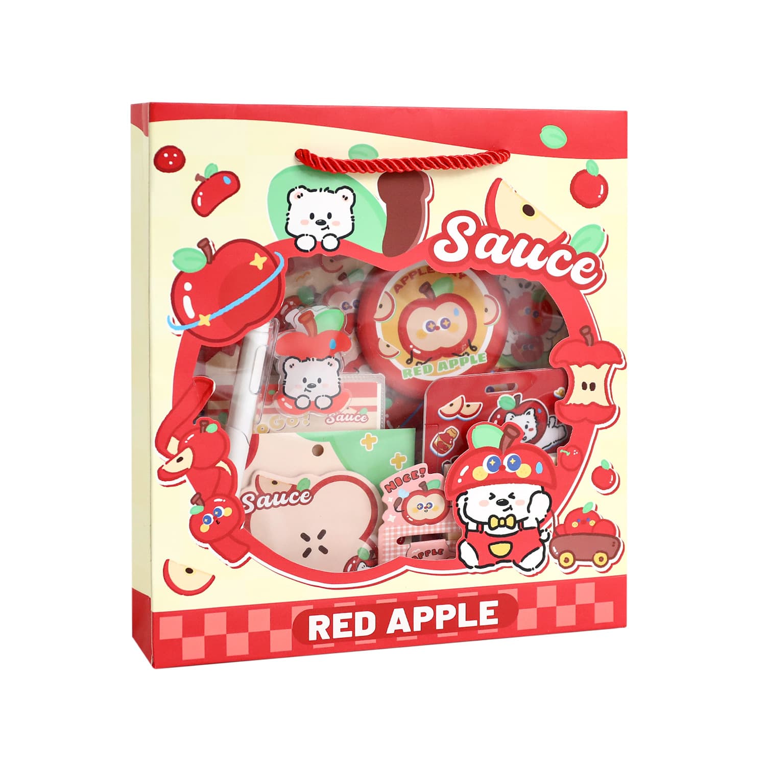 Apple, stationery, cute set, Birthday gift 5