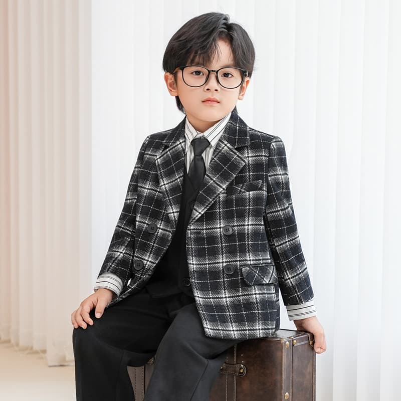 Children's demi-season autumn suit, piano for boys, dress 2