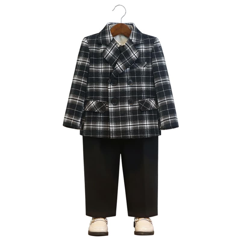 Children's demi-season autumn suit, piano for boys, dress 5