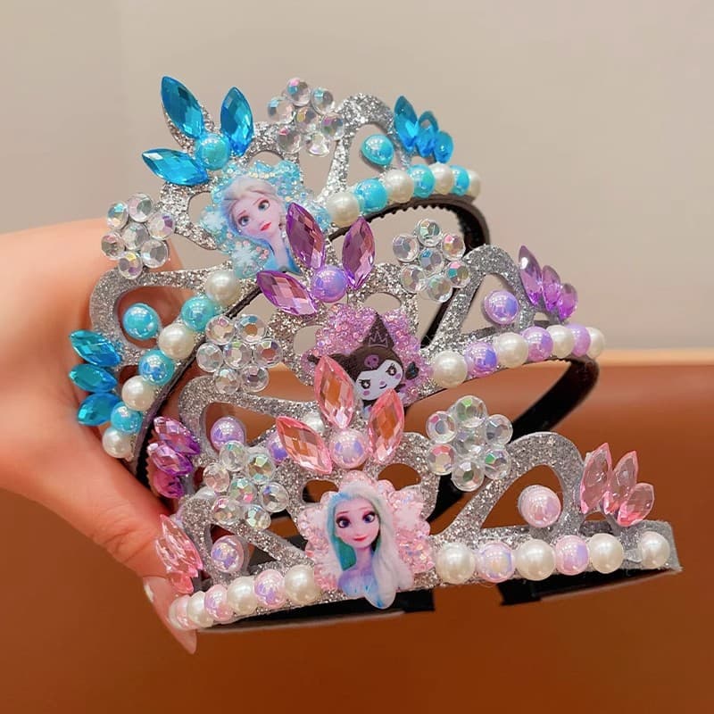 Children's headband, tiara, hair accessory pearl, “Frozen”, princess style, dress up 3