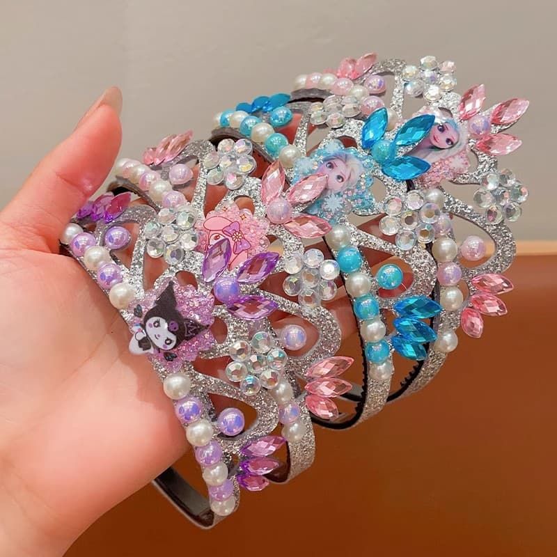Children's headband, tiara, hair accessory pearl, “Frozen”, princess style, dress up 4
