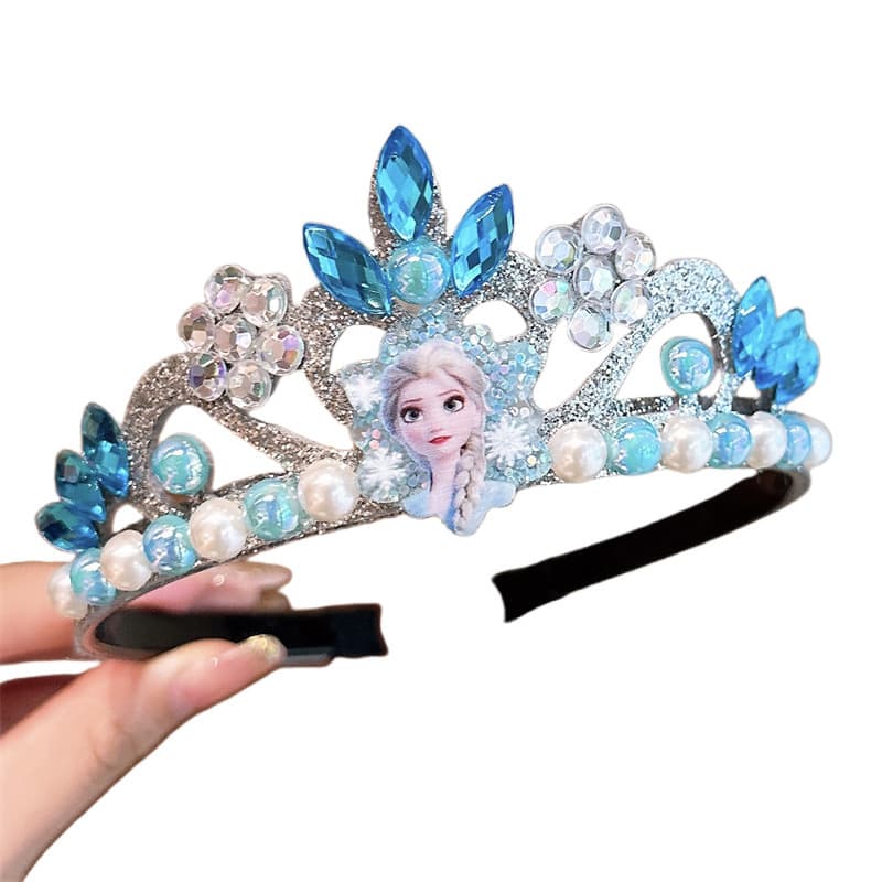 Children's headband, tiara, hair accessory pearl, “Frozen”, princess style, dress up 5
