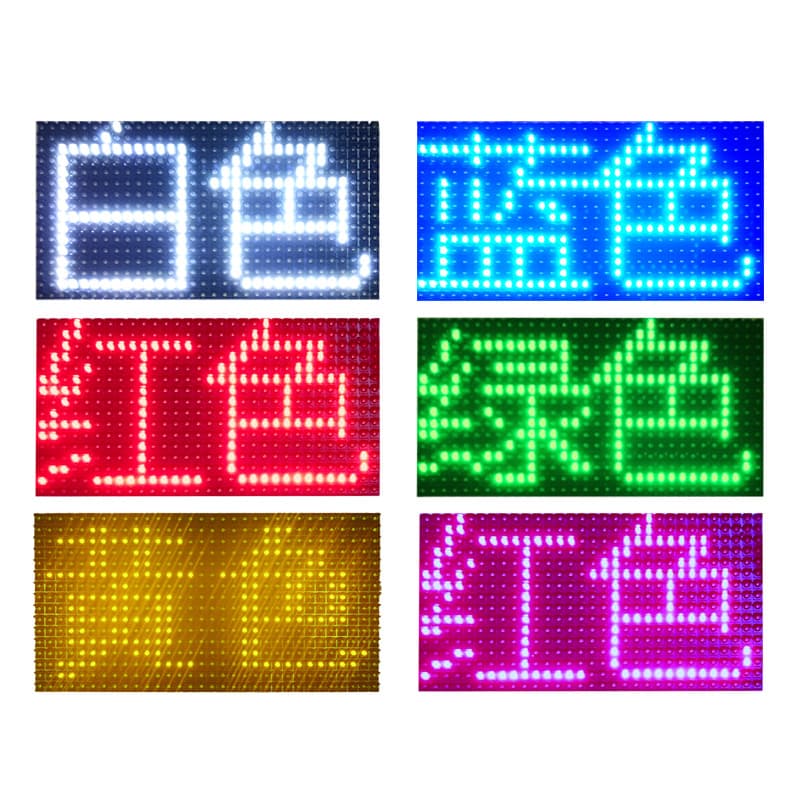 P10 semi-outdoor red and white surface-mounted door-shaped advertising screen led electronic display monochrome unit board module 4