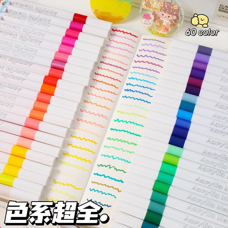 Acrylic, marker, children's pencil case, brush for students, crayons, children's clothing, children's education and upbringing, graffiti, primary and secondary school 3