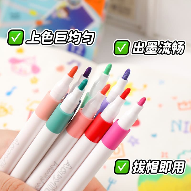 Acrylic, marker, children's pencil case, brush for students, crayons, children's clothing, children's education and upbringing, graffiti, primary and secondary school 4