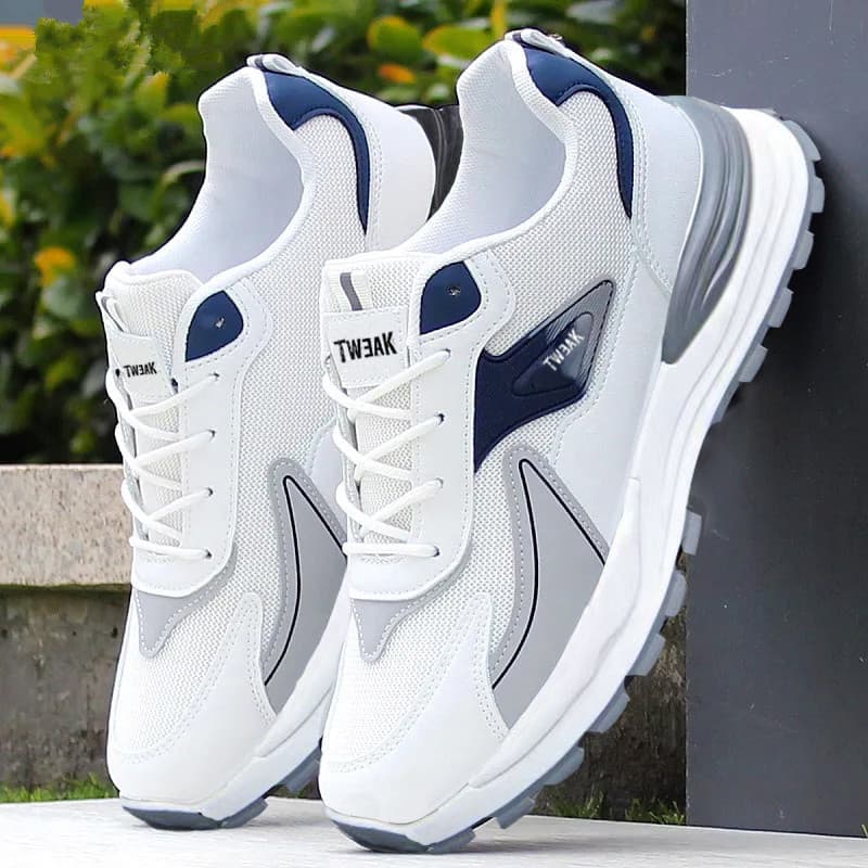 Men's running shoes spring and autumn new breathable mesh casual shoes cross-border trendy sports shoes soft sole student dad shoes