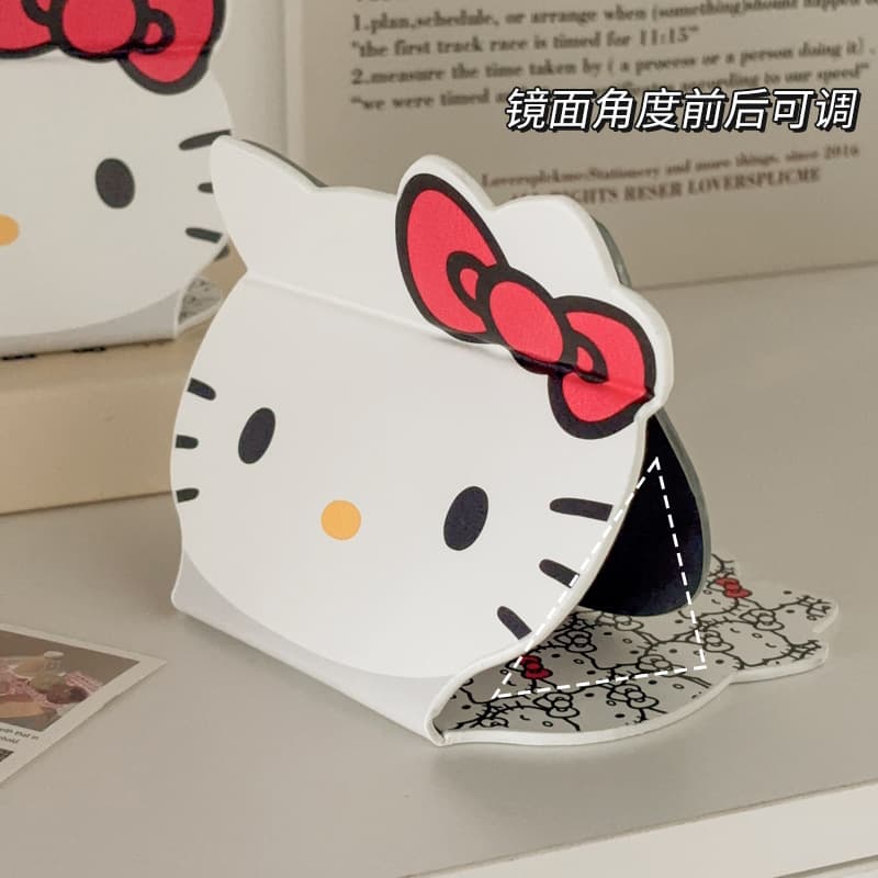 Table foldable handheld cute mirror for students for traveling 4