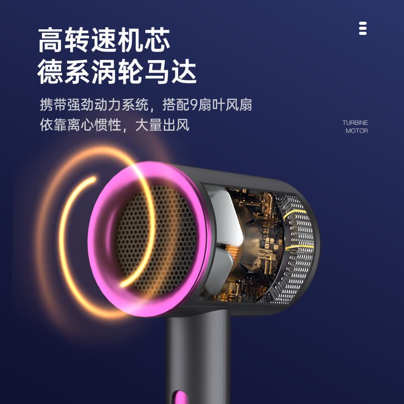 Net red Douyin hammer hair dryer blue light negative ion home hair salon dormitory hair dryer hair dryer hair dryer gift 4