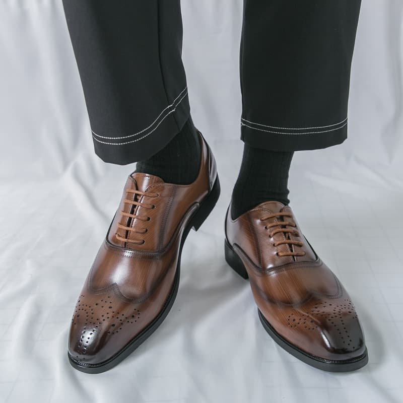 Shoes pointed-toe English style, casual classic suit jacket 4