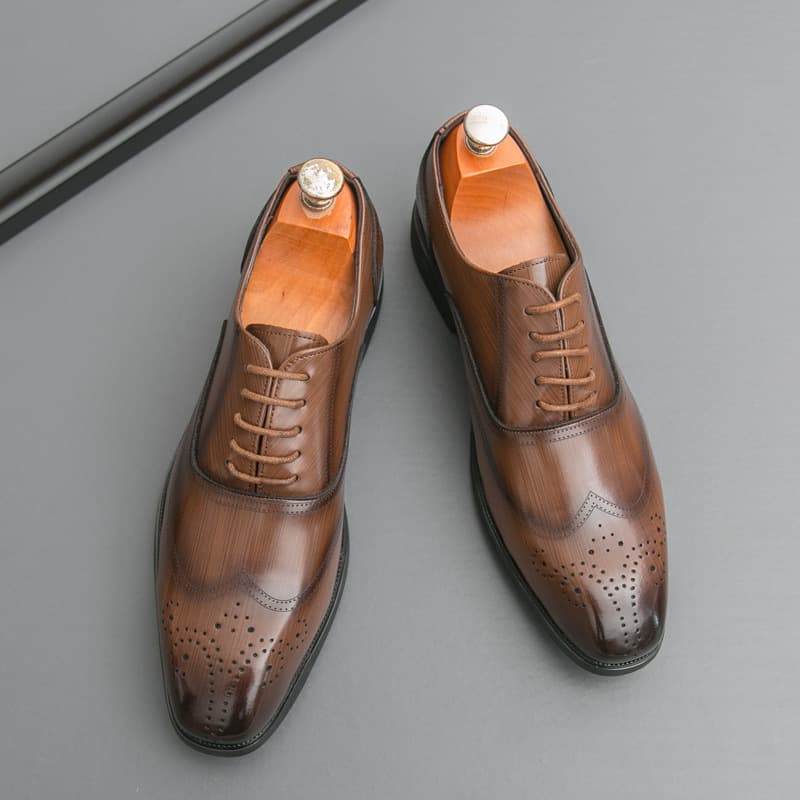Shoes pointed-toe English style, casual classic suit jacket 5