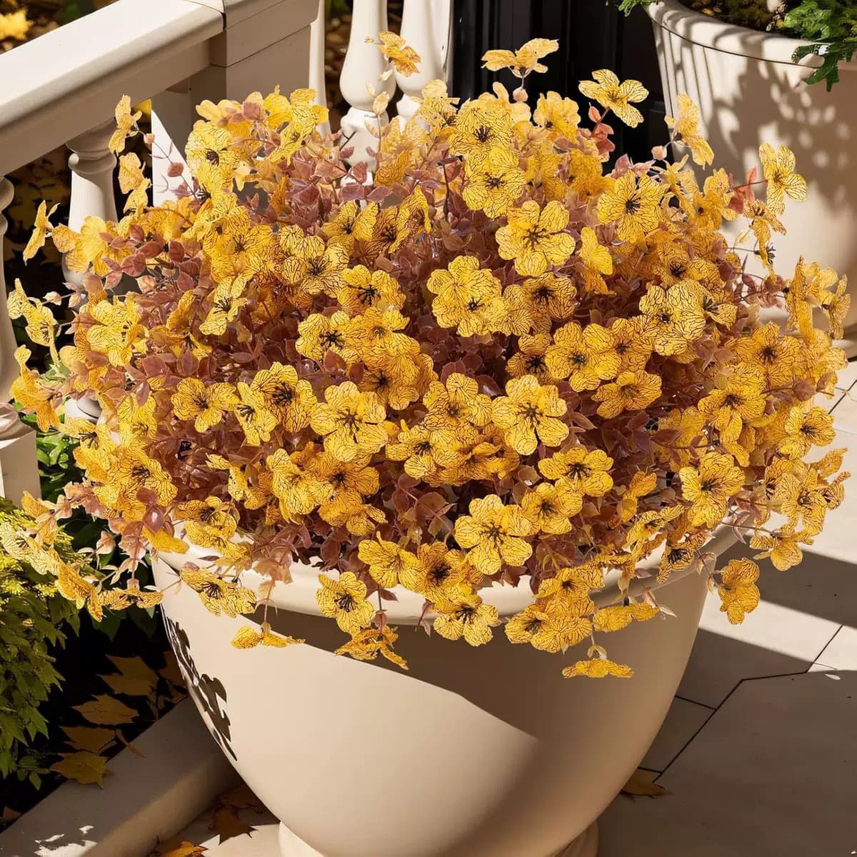 Amazon Eucalyptus Violet Plastic Fake Flower Home Artificial Plant Bouquet Decorative Ornaments Flower Daisy 2