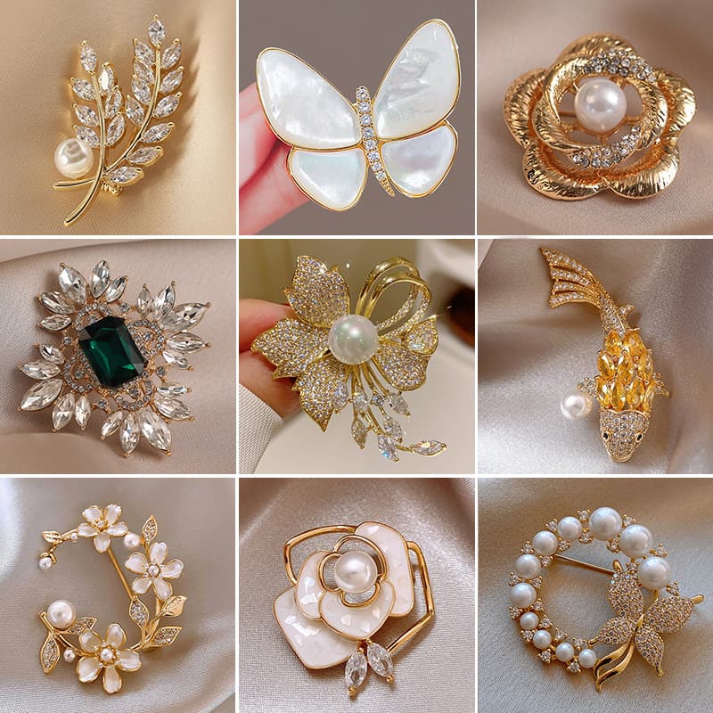 Fashionable high-end brooch, sophisticated suit lapel pin, accessory, protective underware, pin, high-quality style, light luxury style