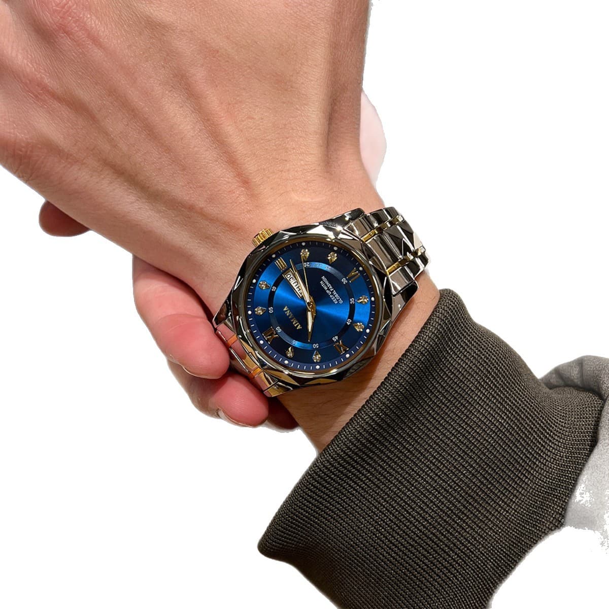 Waterproof swiss watch, calendar, men's watch, Switzerland 5