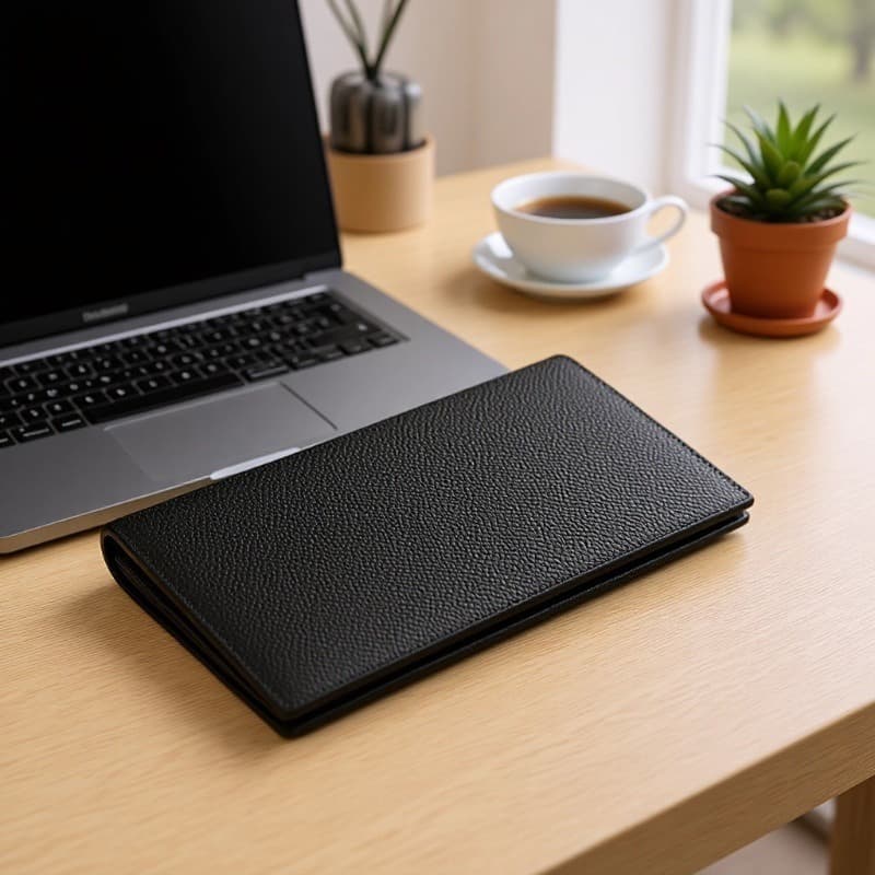 (Cross-border trading), polyurethane long ultra thin wallet, universal card holder 3