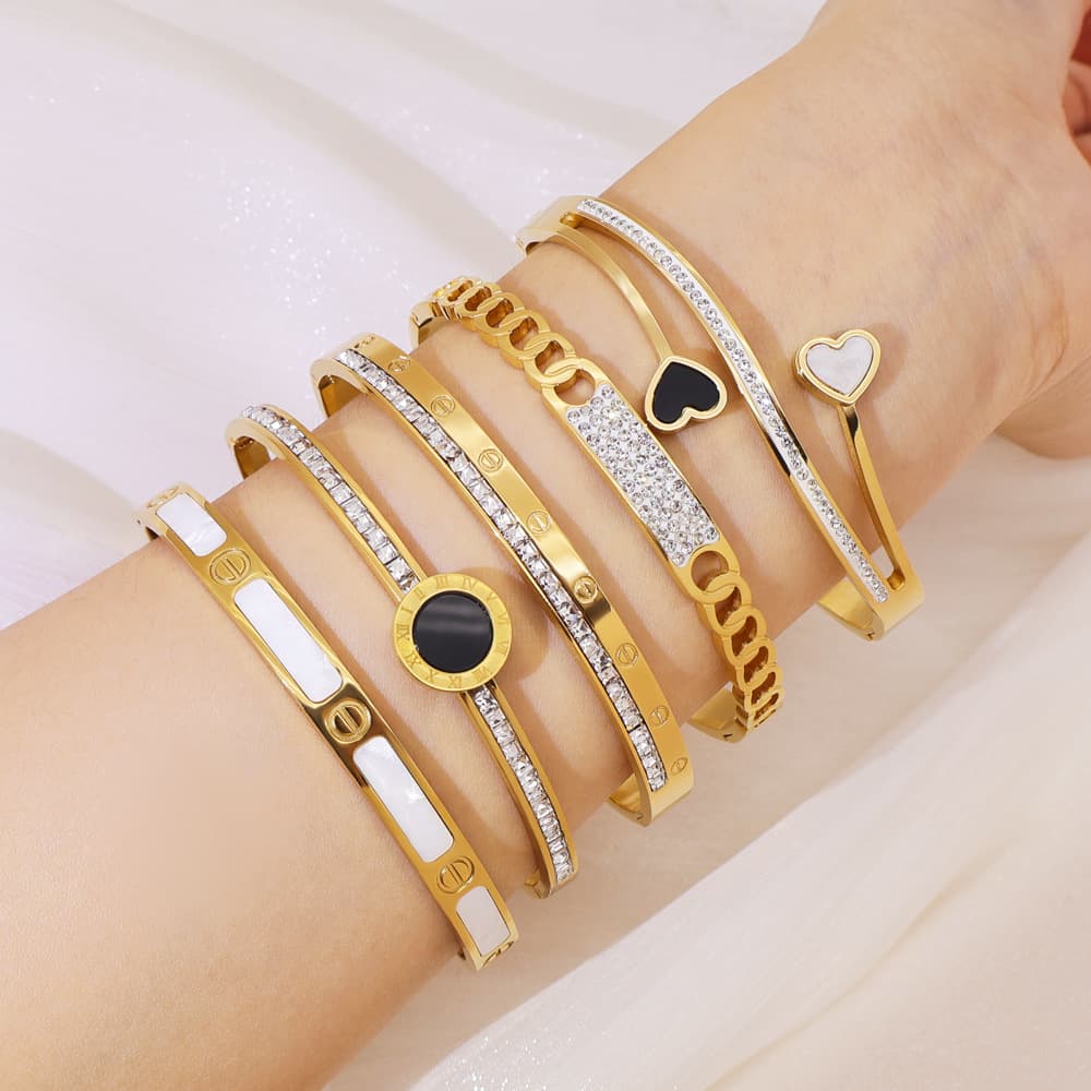 (Cross-border trading), fashionable design universal women's bracelet stainless steel, trend of season 2