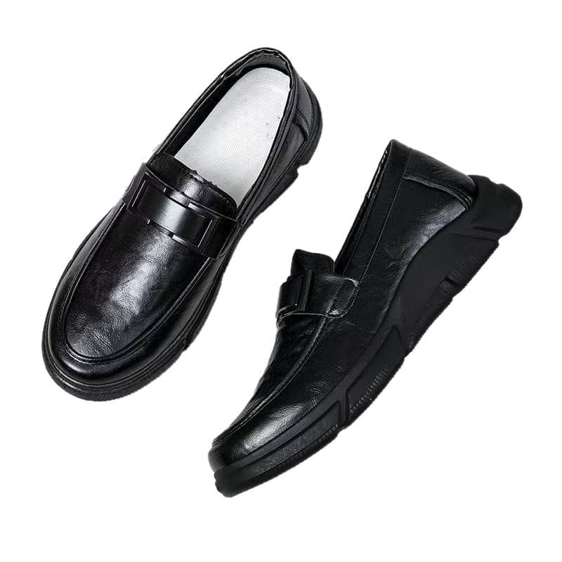 Casual shoes made of soft leather, shoe covers, comfortable breathable slip-ons flat, soft sole, non-slip sole 5
