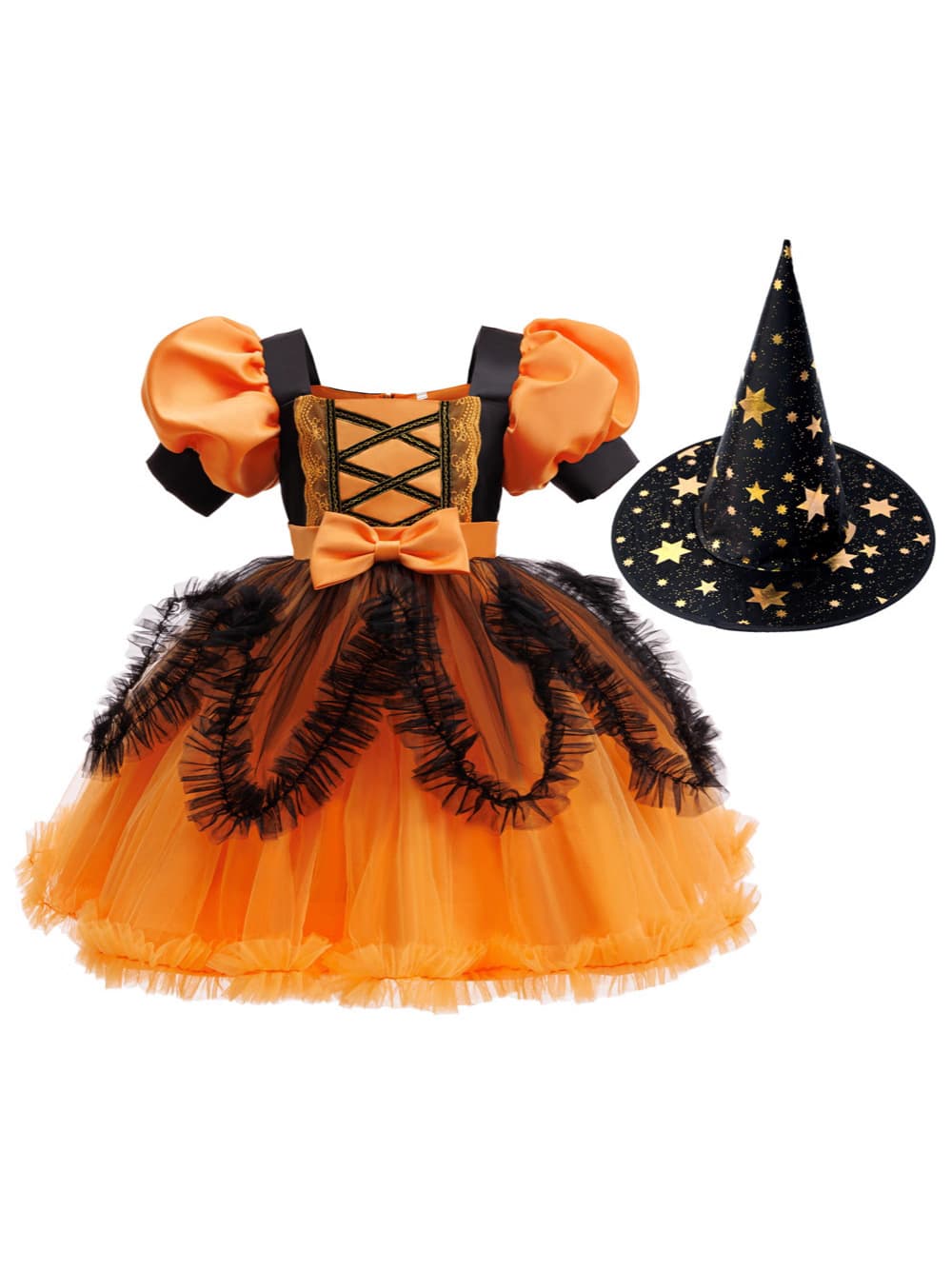 (Cross-border trading), purple orange dress, girl's skirt, halloween, tutu skirt 3