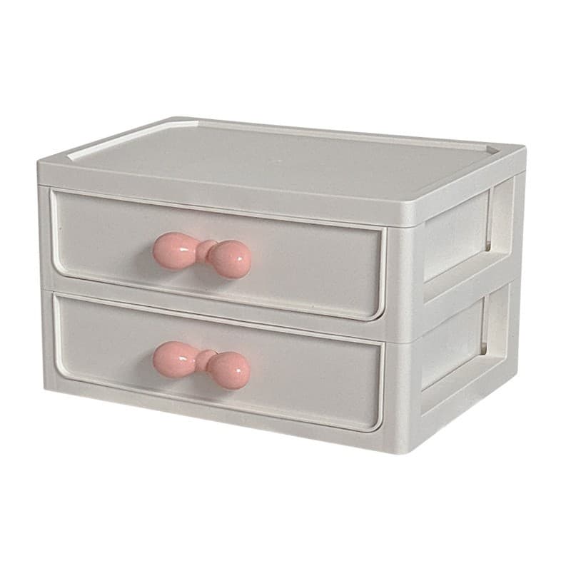 Student desk stationery desk storage rack cosmetics storage box work station box desktop drawer storage box 5