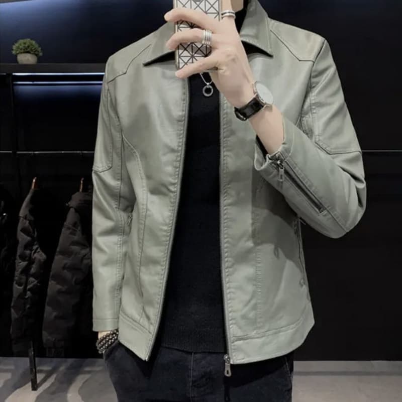 Demi-season trend casual insulated jacket, slim fit, Korean style 4