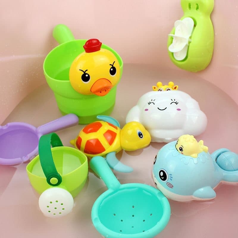 Baby hygiene product for bath for bathing, toy play in water for boys and girls for head wash, children's teapot, beach set 2
