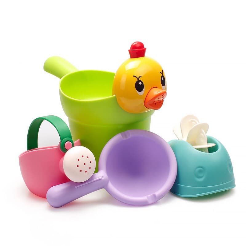 Baby hygiene product for bath for bathing, toy play in water for boys and girls for head wash, children's teapot, beach set 5