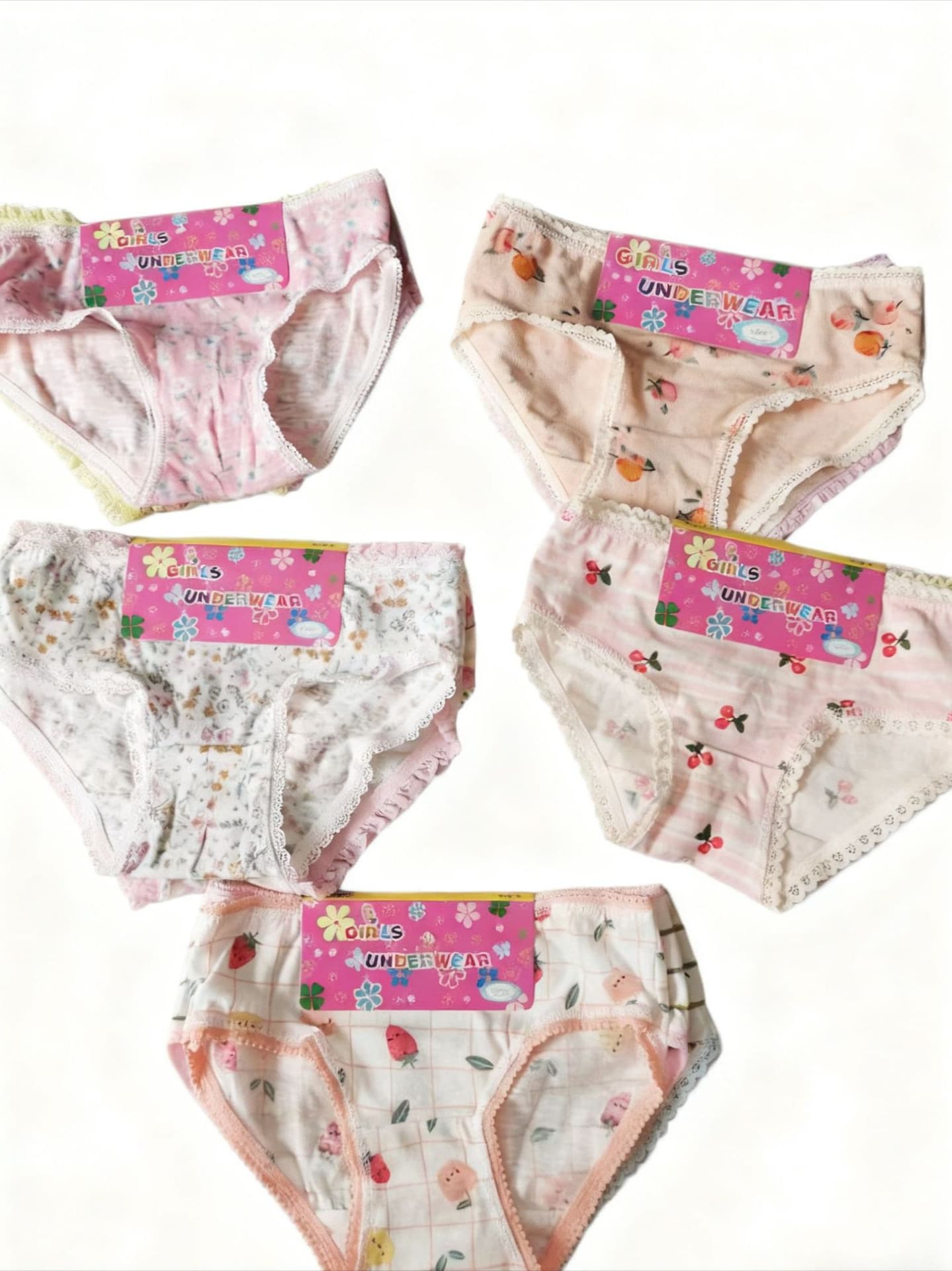 Girl panties girls small floral A type cotton triangle children's underwear factory direct sales foreign trade children 2
