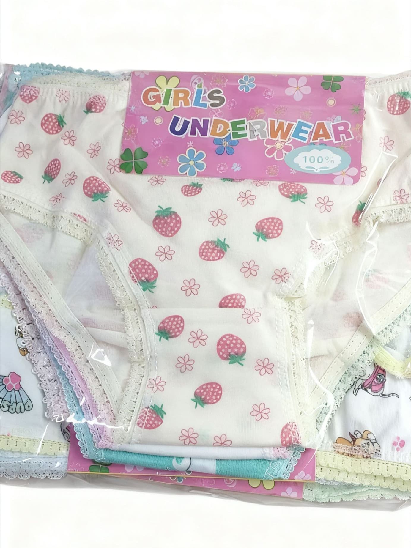 Girl panties girls small floral A type cotton triangle children's underwear factory direct sales foreign trade children 5