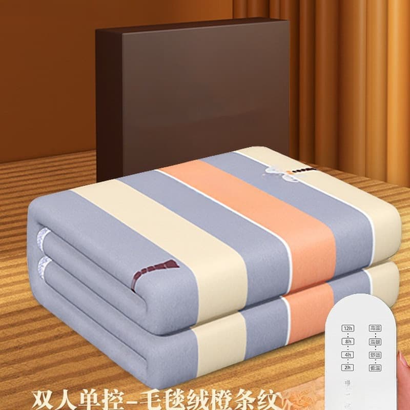 Single electric blanket bedroom Electric heating warm -up blanket Double -control student dormitory Double -controlling student electric blanket 2