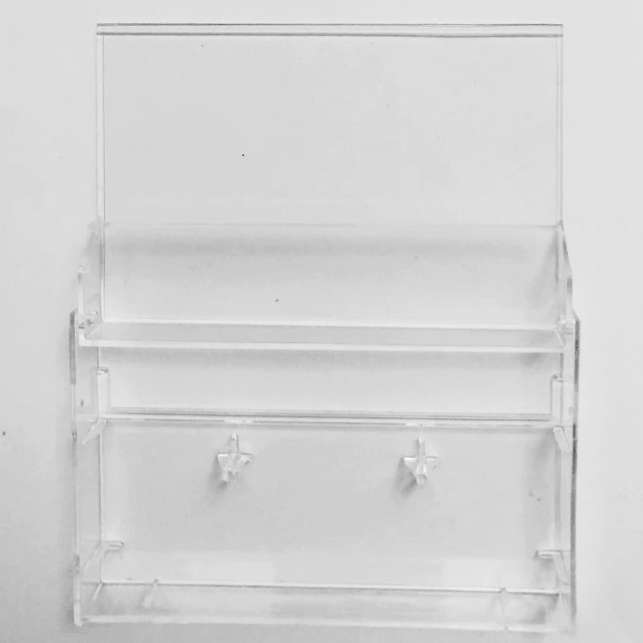 Standard recording square corner tape outer box, highly transparent thickened hard box, ready-made tape box without clamping feet 1.7cm 3