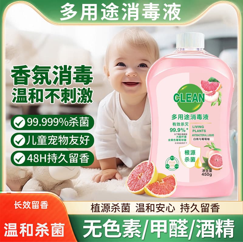 (Wholesale), multifunctional hygienic antibacterial sanitizer reusable for laundry, spray for home use 2
